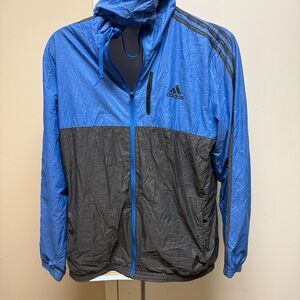 adidas Blue‎ and Gray Windbreaker Jacket